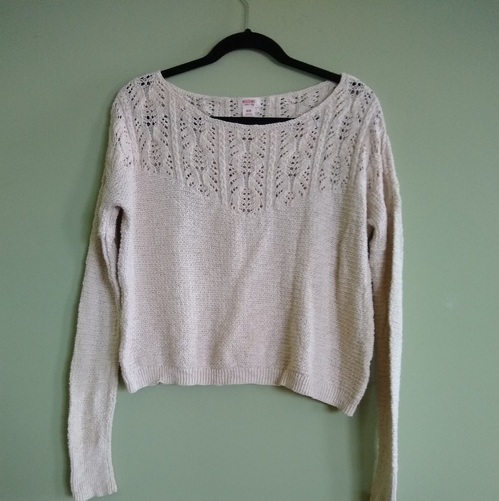Medium Mossimo Cropped Knit Sweater